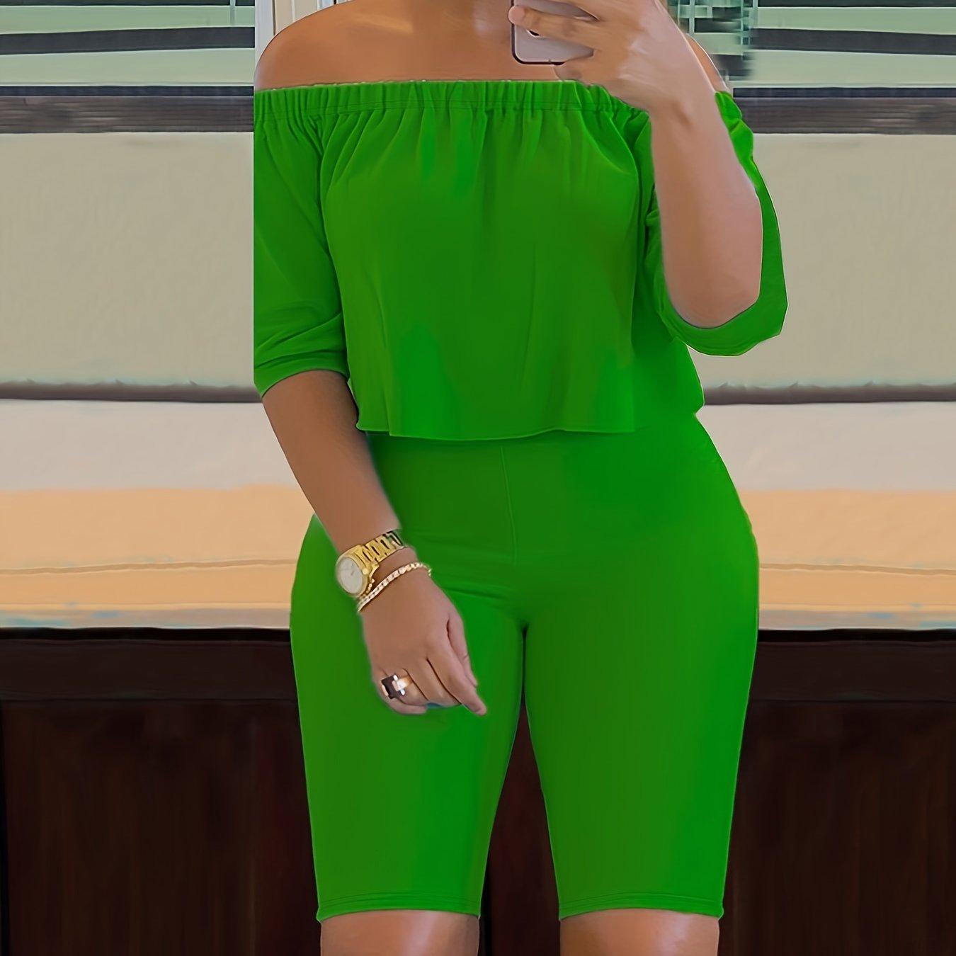 Women's Sexy Off-Shoulder Two-Piece Pantsuit