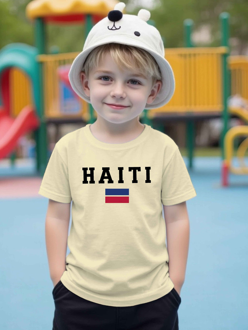 Boys' Haiti Graphic Cotton T-Shirt