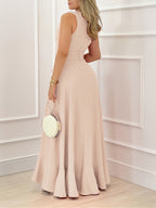 Royal Blue Elegant Maxi Dress